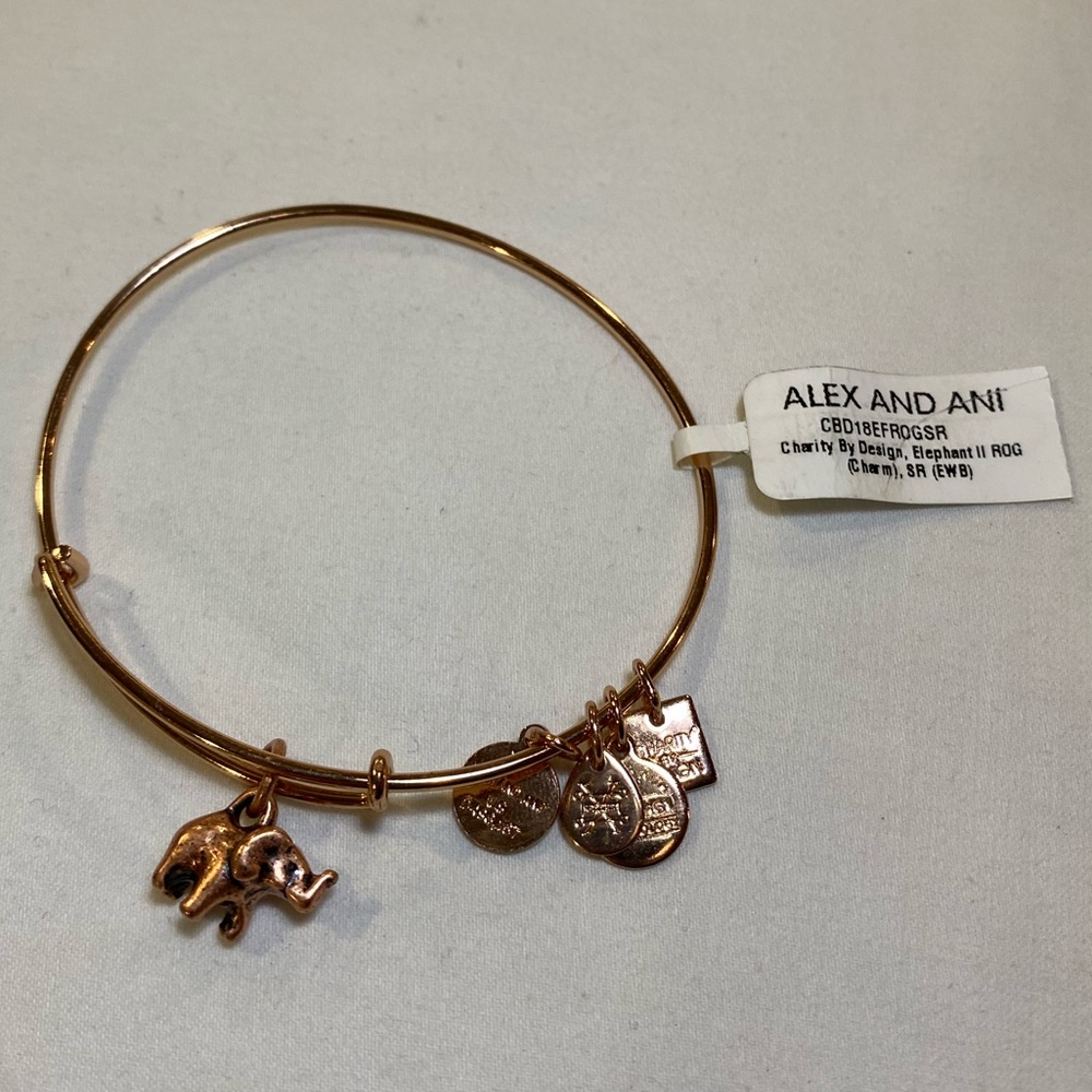Alex and Ani Elephant II Bangle Bracelet